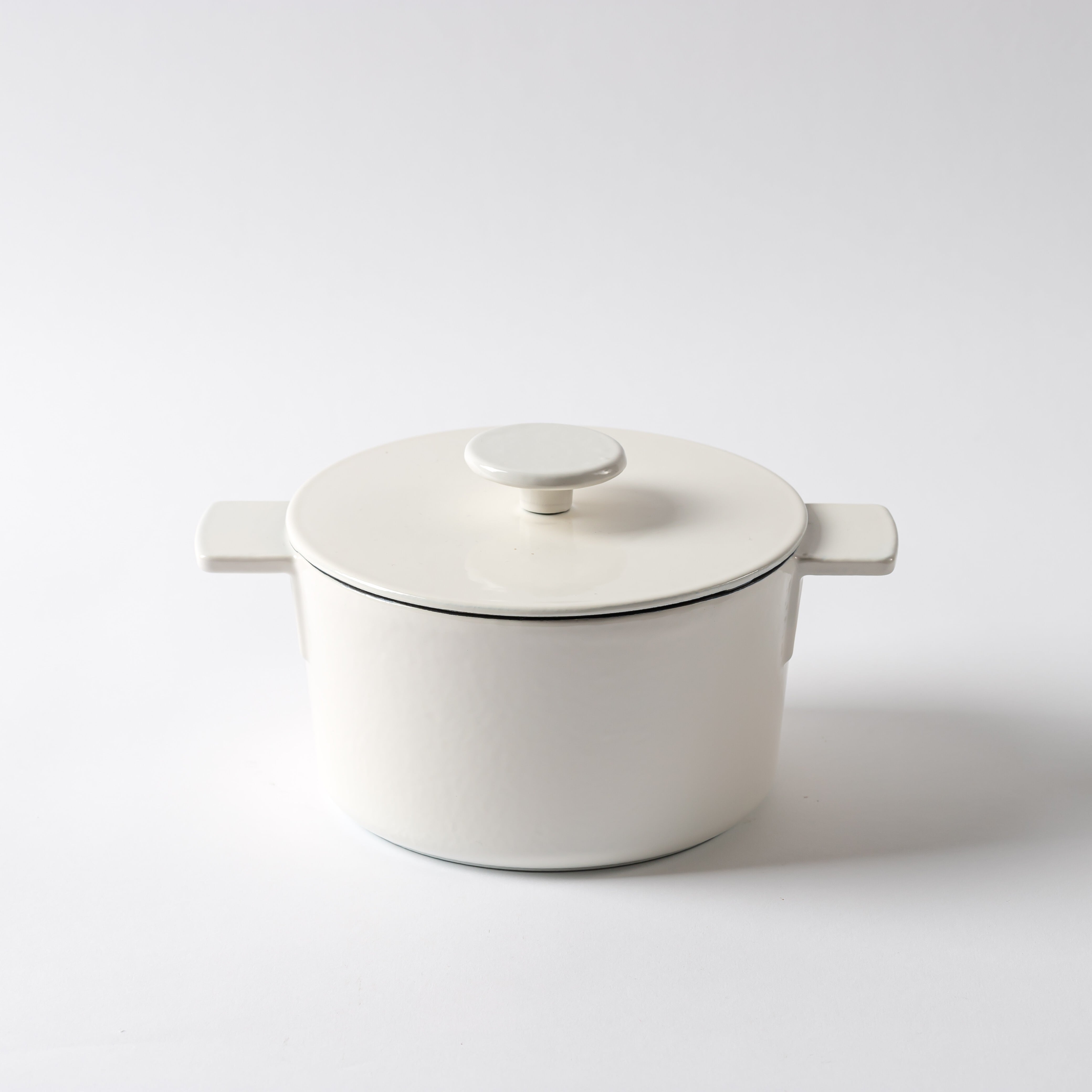 Primo 鋳物ホーロー鍋 16cm ホワイト