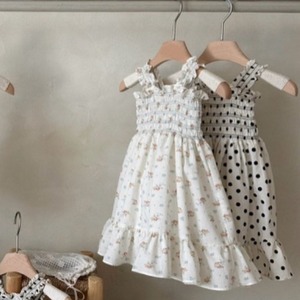 【BABY】夏新作　ドット、花柄ワンピース