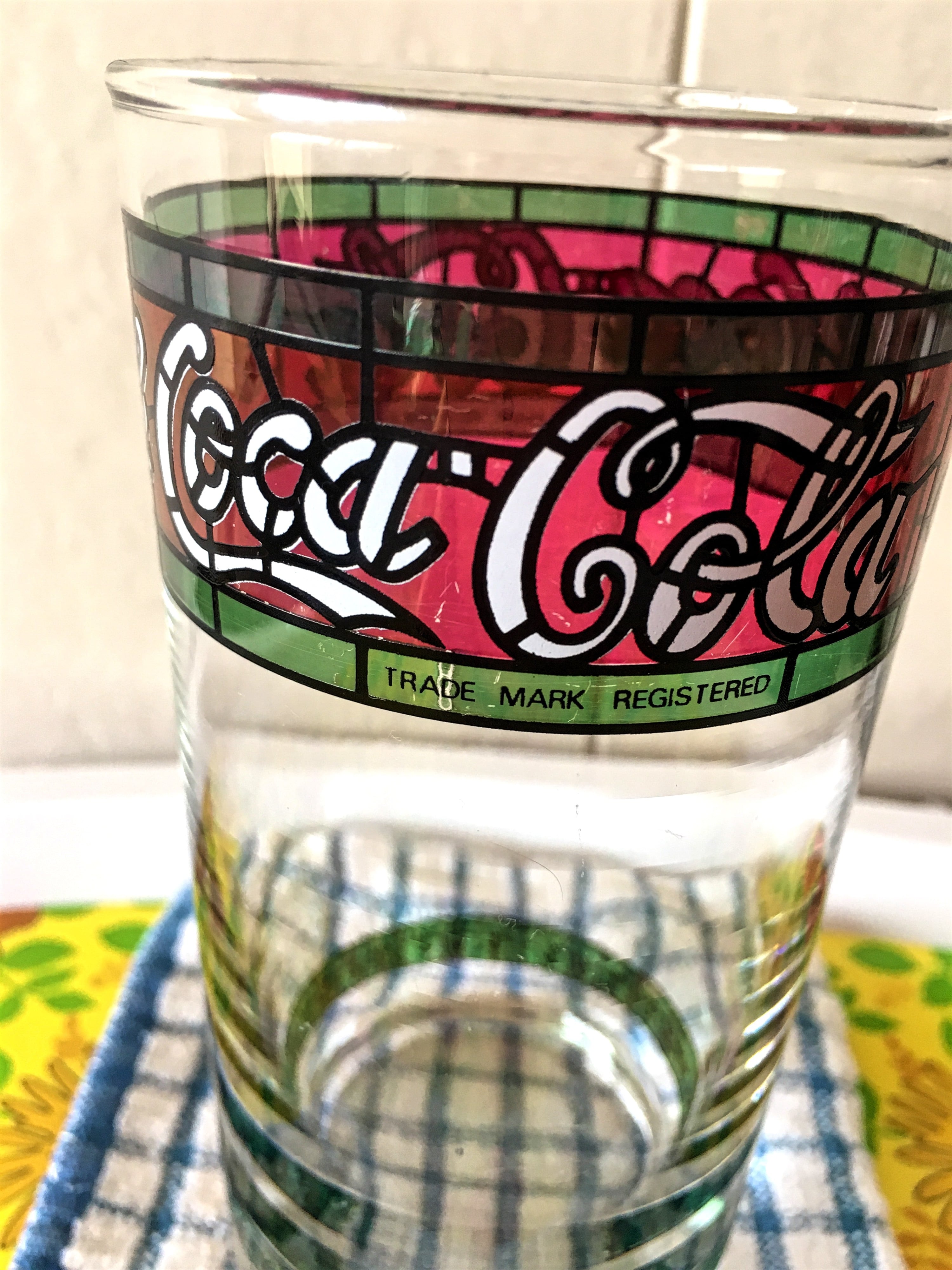 コカコーラ ティファニーステンドグラス柄コップ | レトロ雑貨 コカコーラ ティファニーステンドグラス柄コップ | レトロ雑貨