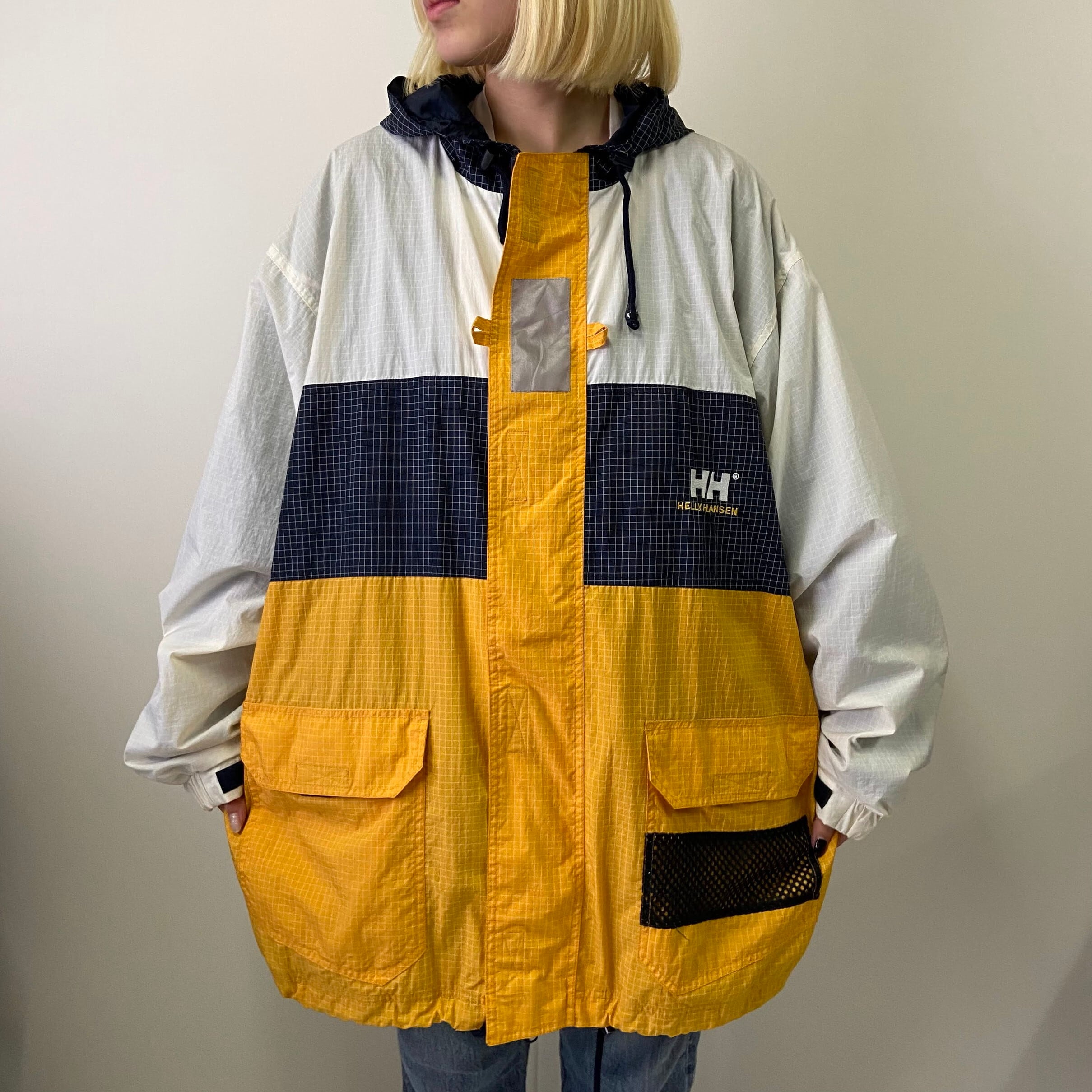 90s Helly Hansen マウンテンパーカーグレー　ヘリーハンセン