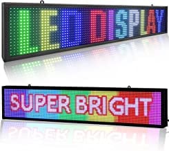 LED 電光掲示板 ディスプレイローリング伝言板 P10 RGB カラフル100CM x 20CM サインボード 高輝度 SMD技術採用 屋内用  長寿命 LED店舗用看板（1つ） e-signage shop