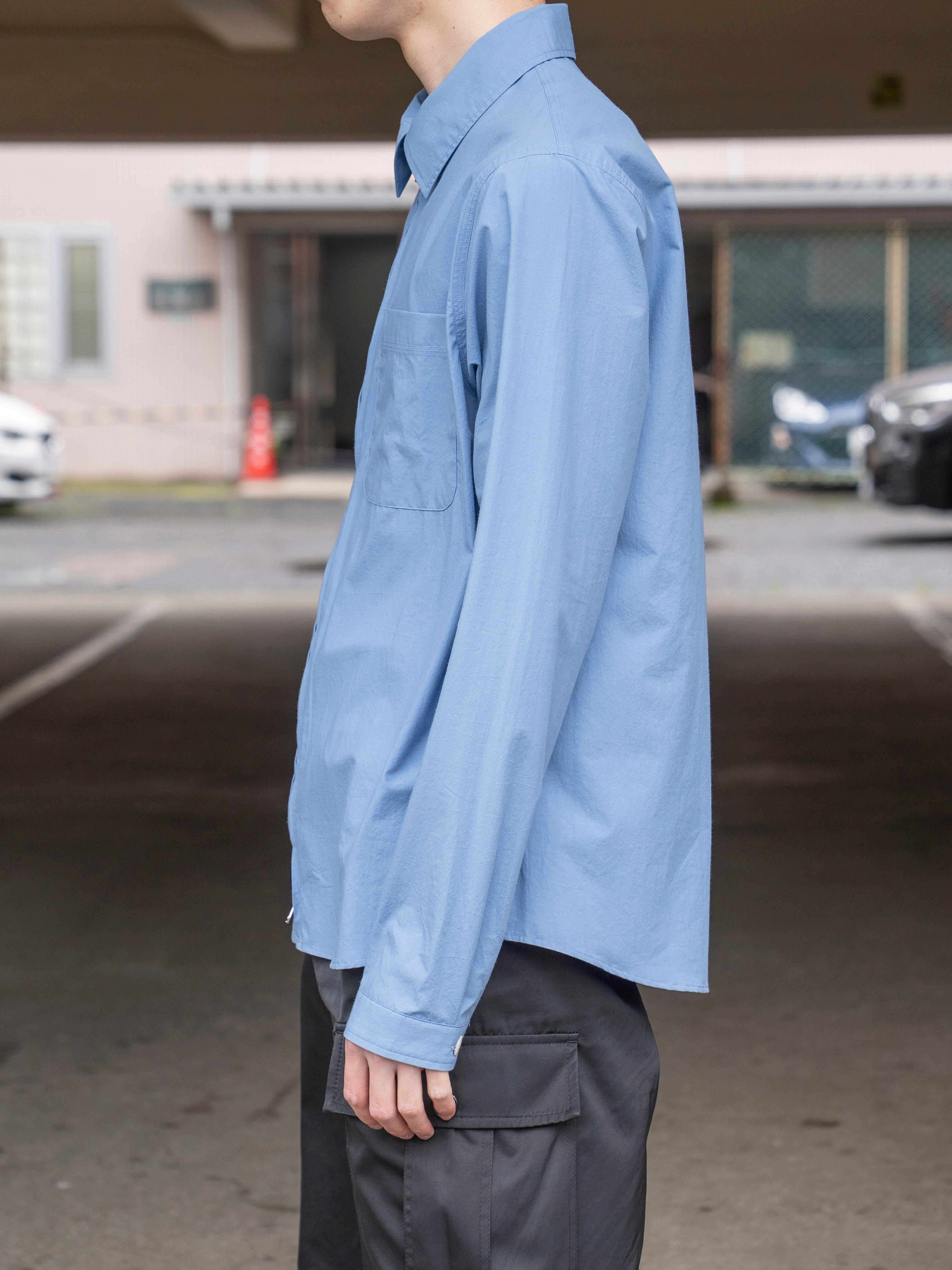 ANOTHER ASPECT ANOTHER Zip Shirt 1.0 JPN Ocean Blue | BEST PACKING