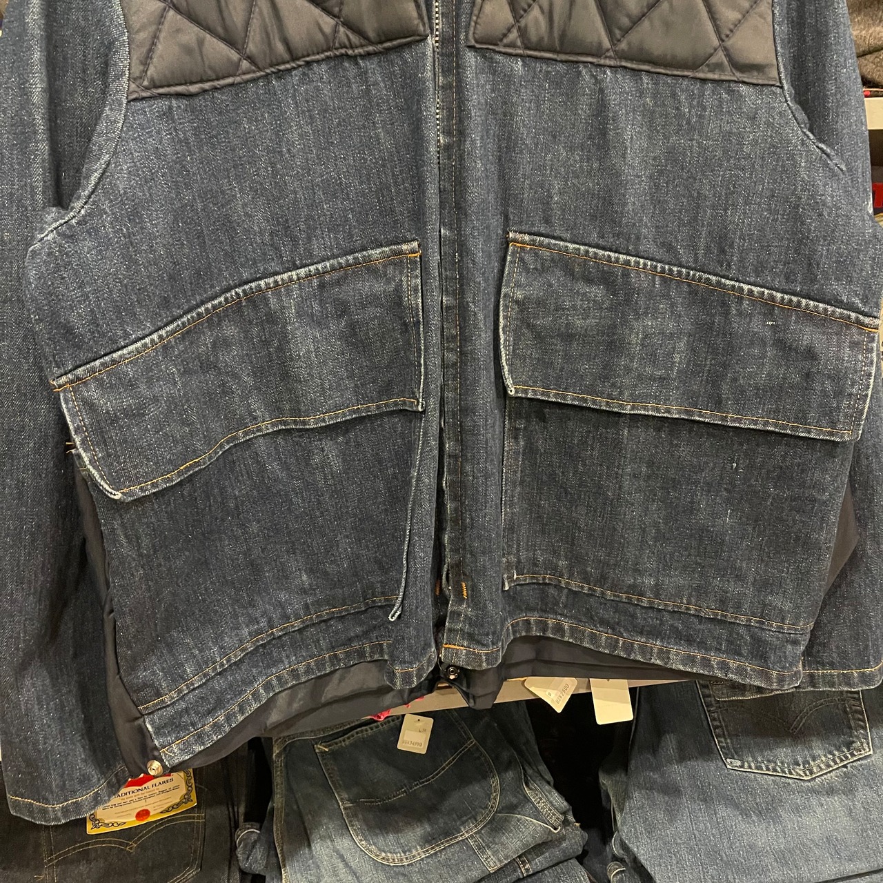 70s Sears SPORTS CENTER Denim Hunting Jackt | VOSTOK