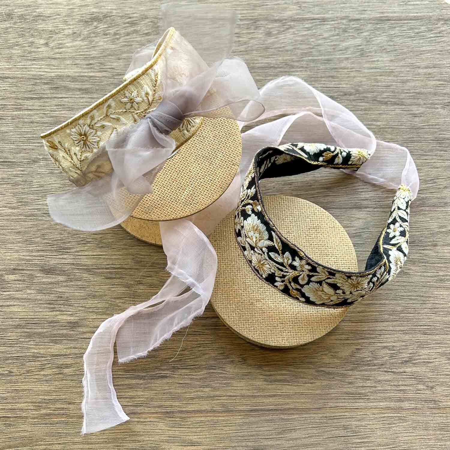 刺繍リボン2wayカチューシャ