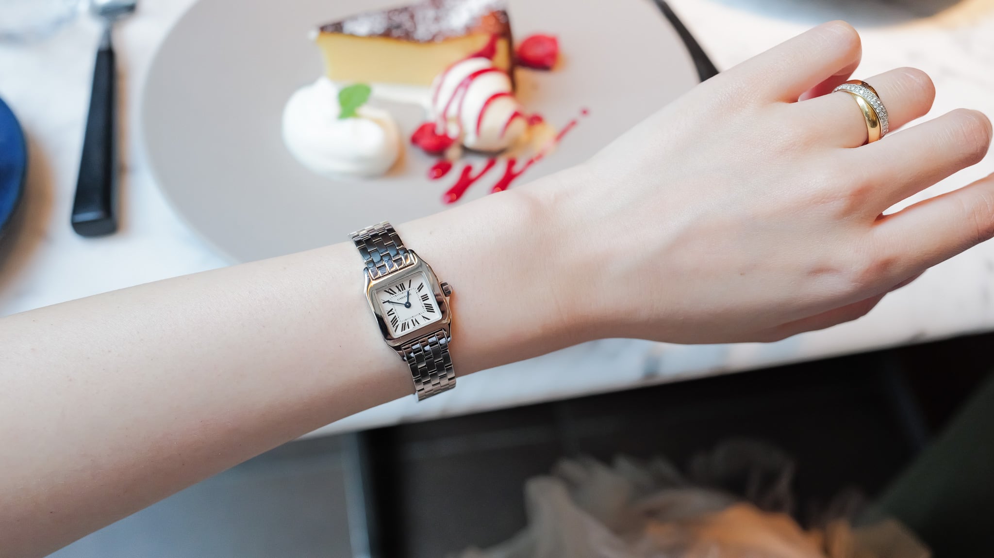 カルティエ サントスドゥモワゼル SM 白文字盤 | Ante Official select