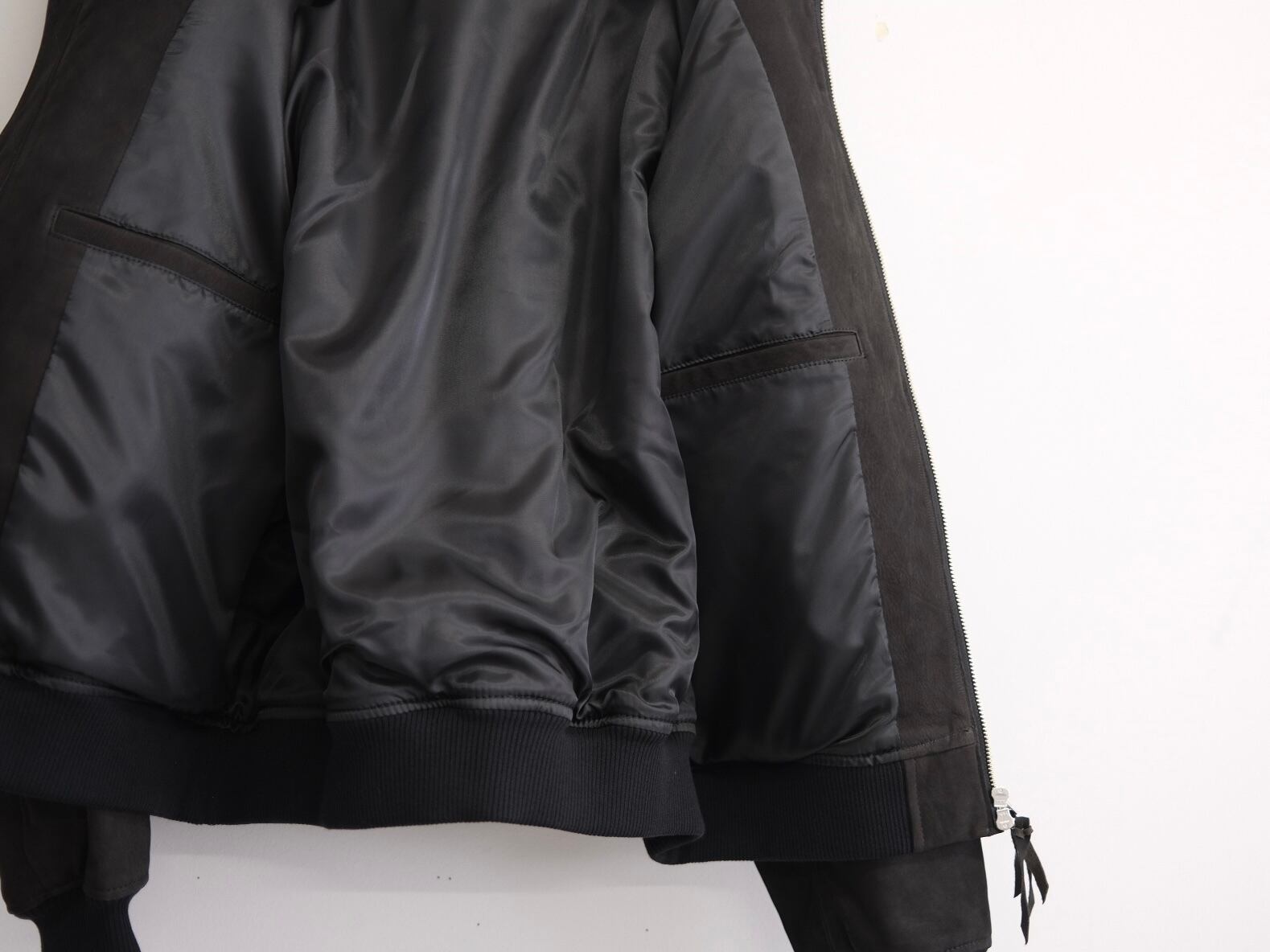 CCU” HIGH NECK BLOUSON COW NUBUCK” | Lapel online store