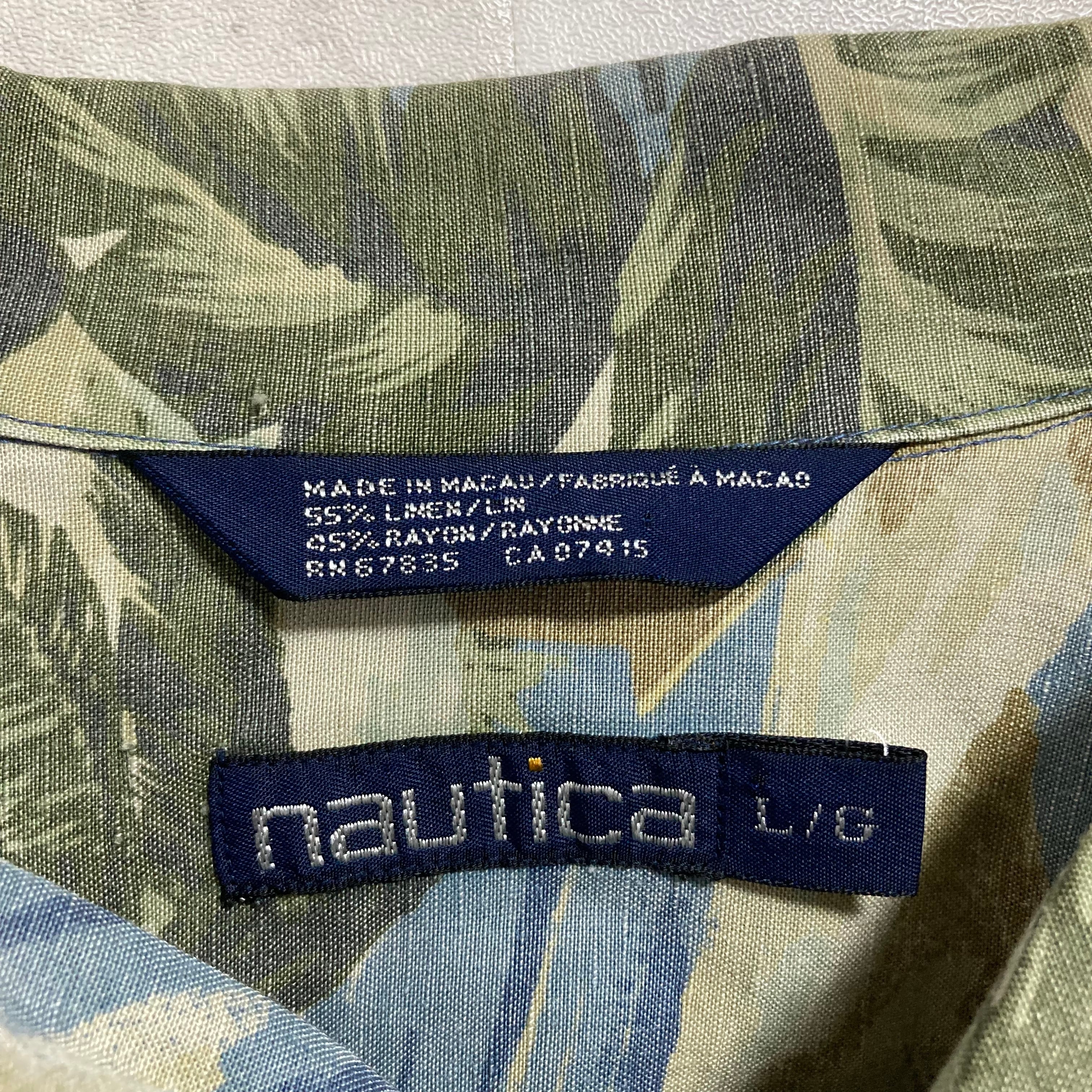 XLサイズ　ゆるダボ　NAUTICA シャツ　総柄　半袖