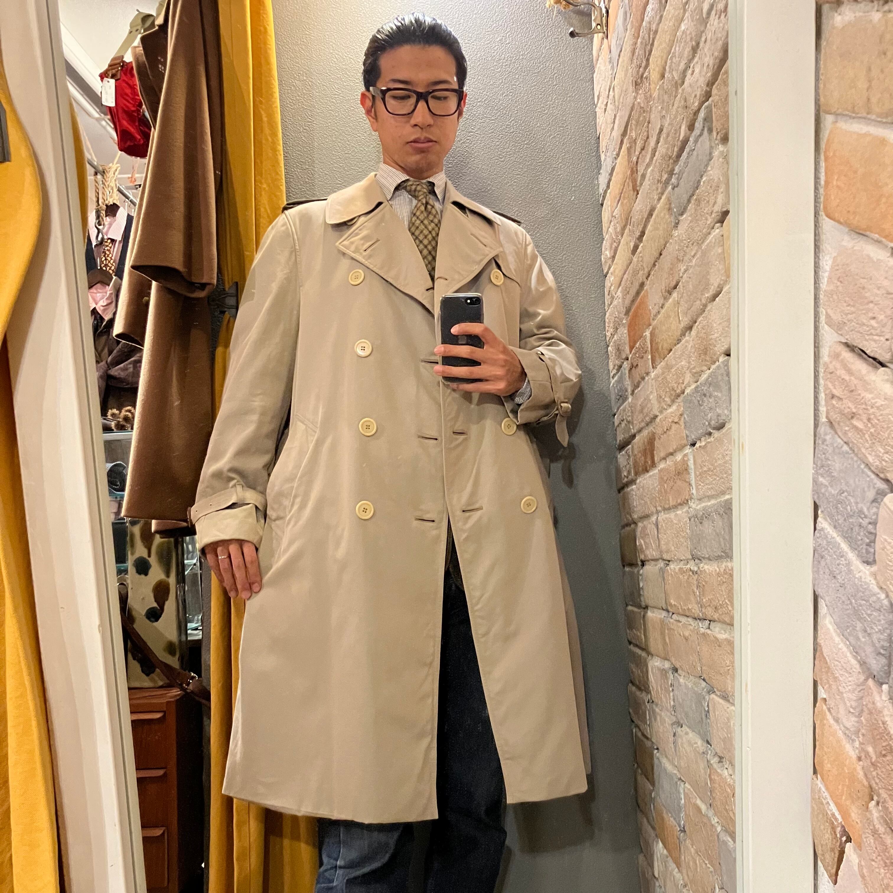 Aquascutum イングランド製 コットン100% 70's トレンチコート セット