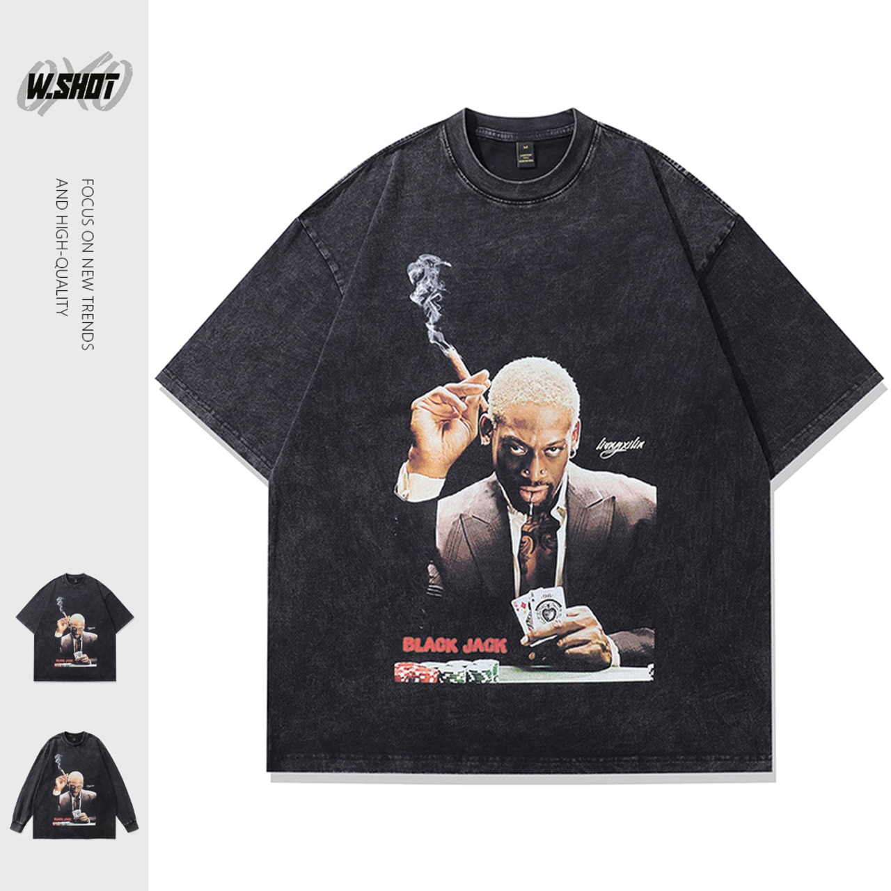 VINTAGE ストリート ブラックジャック Tシャツ T1458