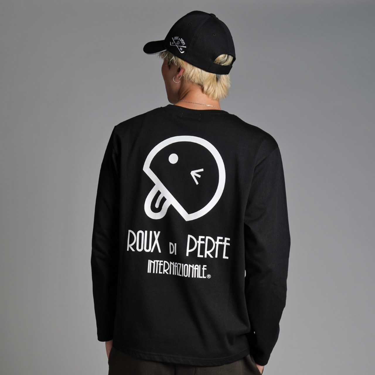 袖ロゴ×ベーマークプリントロンT