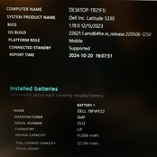 【美品 2022年式】 DELL Latitude 5330 / 第12世代 Core i5-1235U / メモリ8GB / SSD256GB
