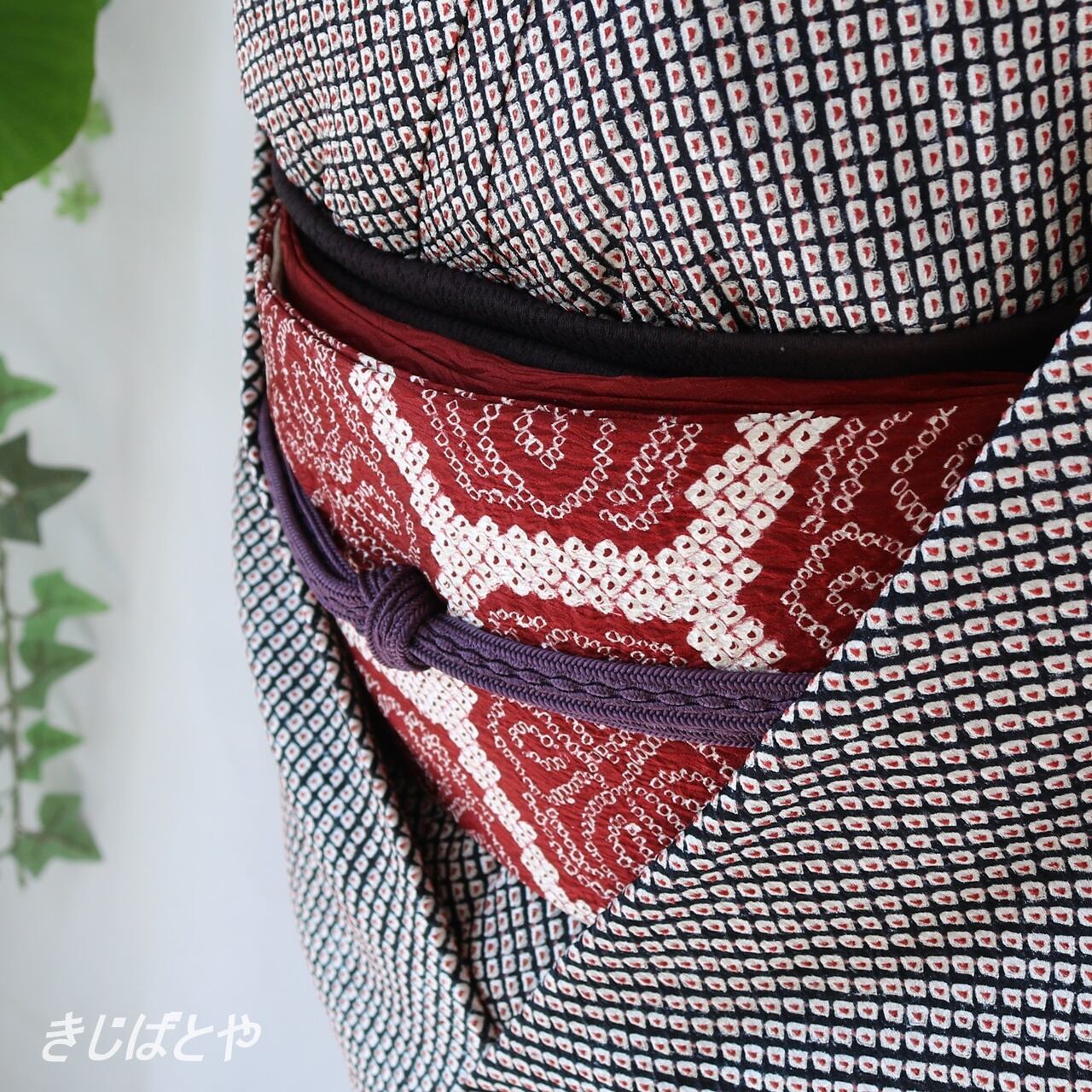 正絹 亀甲の総絞りのなごや | きじばとや