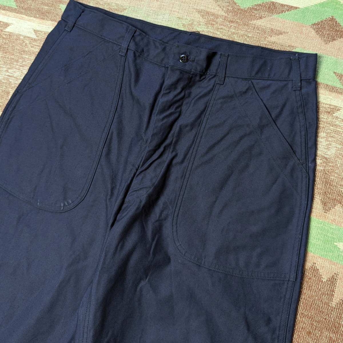 70s U.S.NAVY Dark Blue Utility Trousers （36R） DEAD-STOCK 