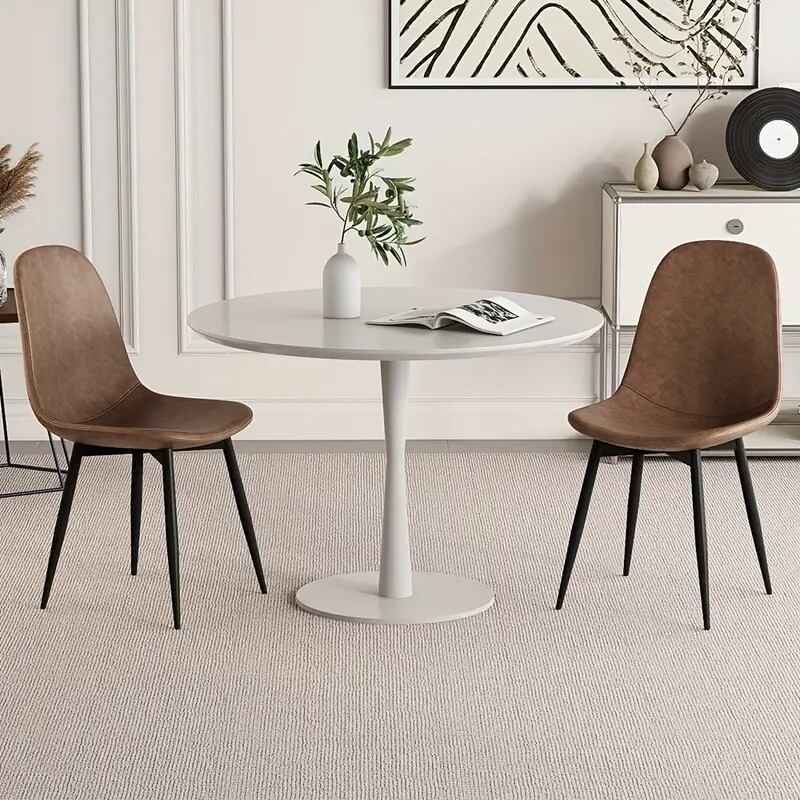 2点セット】Tina 幅60cm カフェテーブル+折りたたみクリアチェア