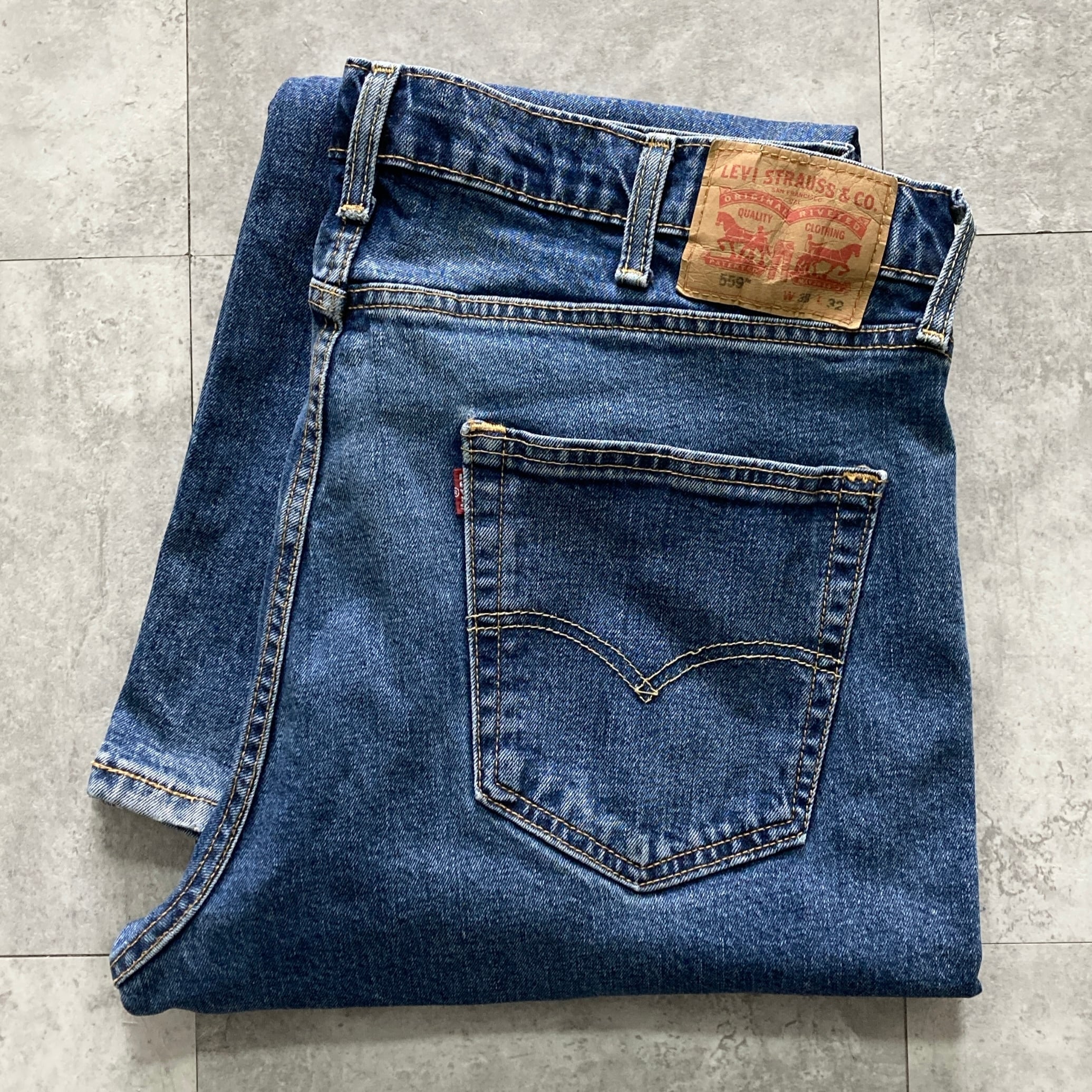 W34 L30】Levi's 559 リーバイス 145周年 ジッパーフライ ビッグサイズ