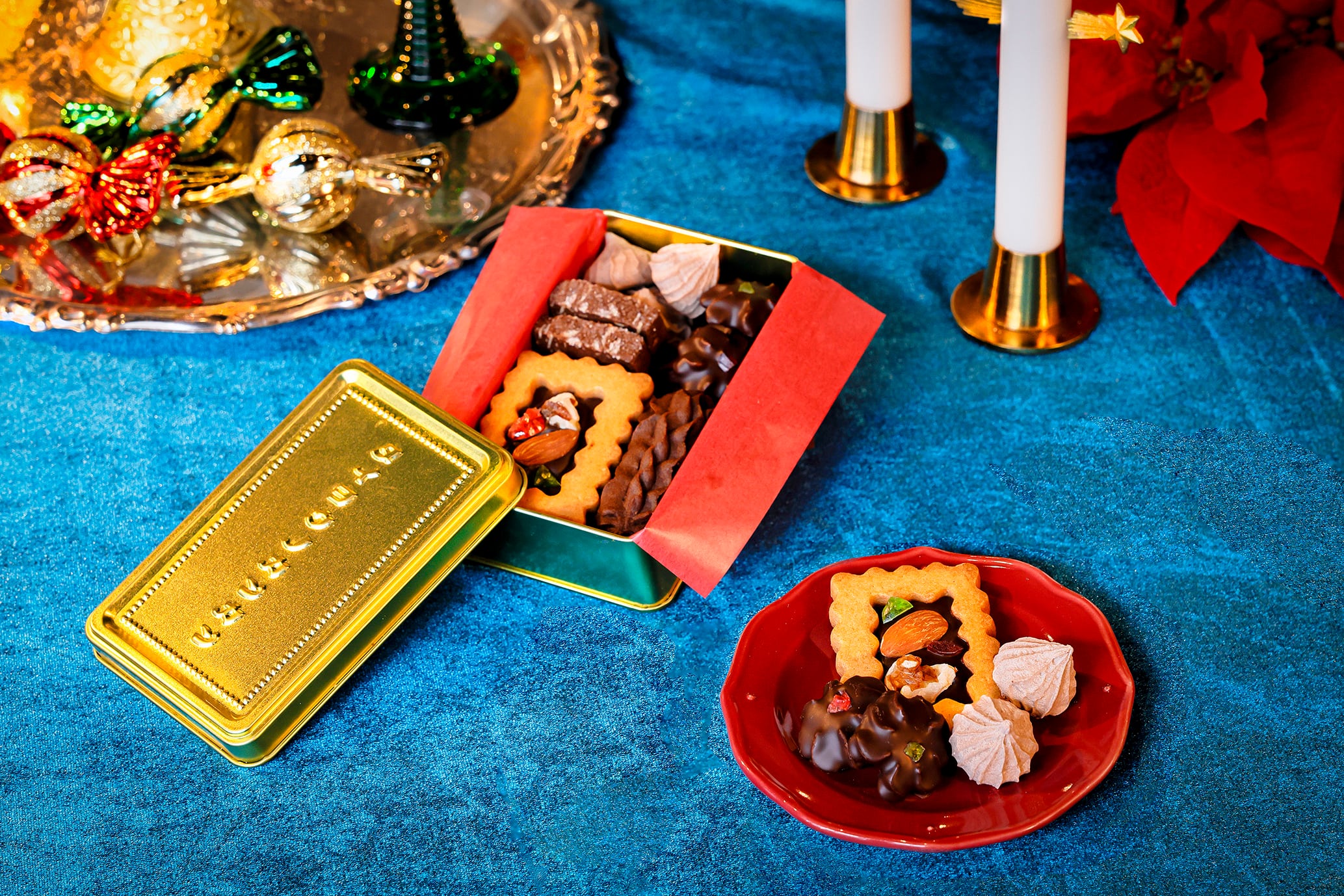 Xmas限定】タイヨウノカンカンminiエンボス金缶 ｜太陽ノ塔｜クッキー