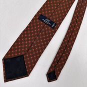 USA製◆高級◆Brooks Brothers 346 ブルックスブラザーズ ピュアシルク 絹 総柄 ネクタイ タイ/マルチ