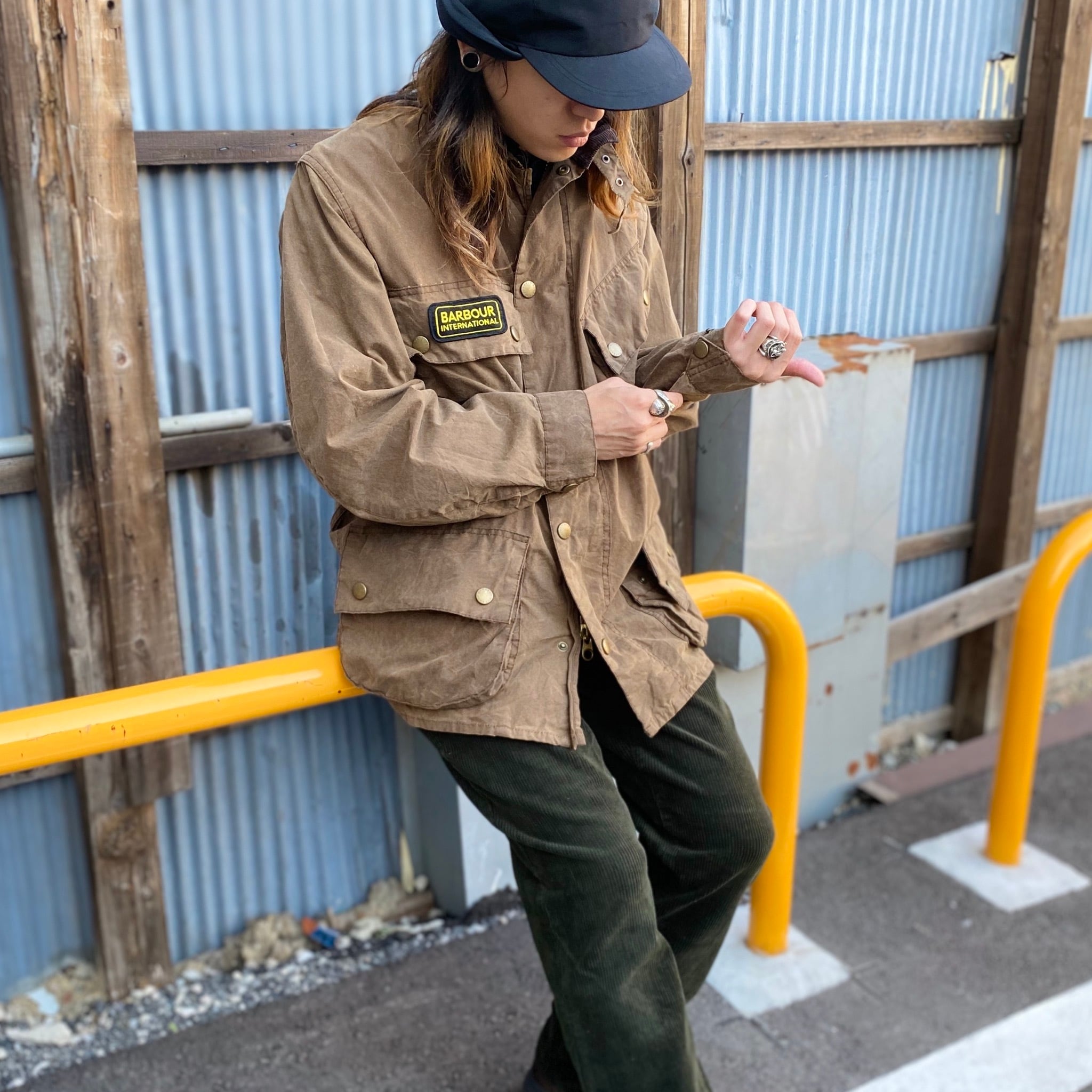 Barbour バブアー　オイルドジャケット　スティーブマックイーン　星条旗