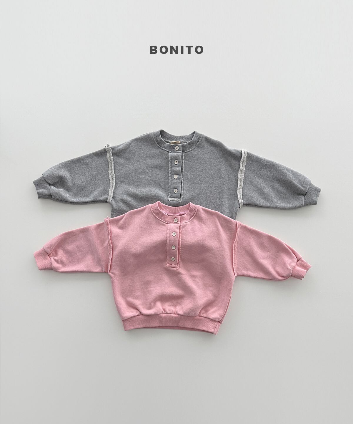 【Jr.size】flat-faced sweatshirt【BONITO】※9月中旬発送予定
