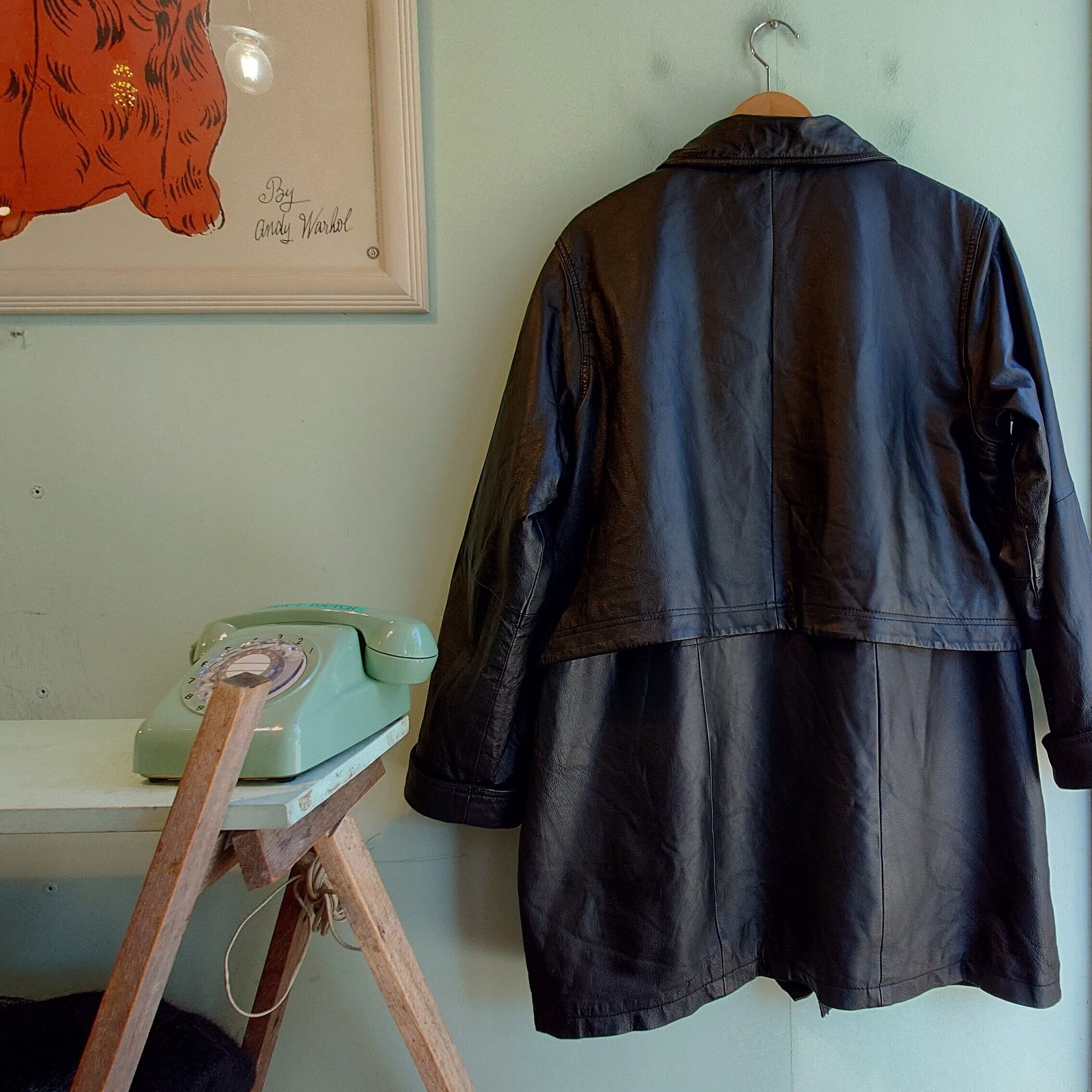 VENEZIA vitale 90s vintage レザーコート レザージャケット ファー