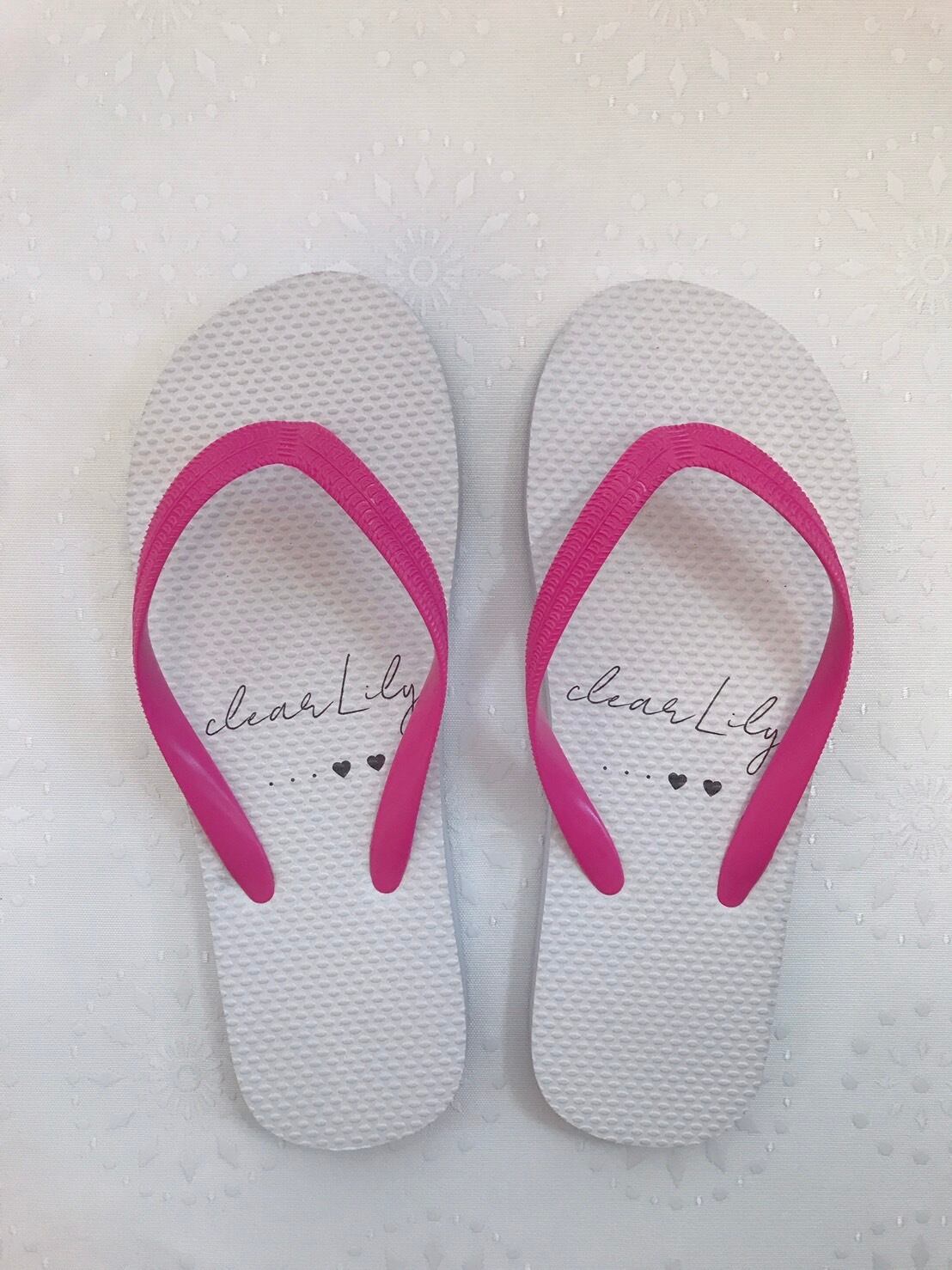 flat sandal flip-flops | Clear Lily