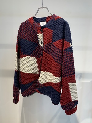 check pattern cardigan