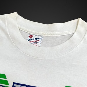 【United Sports】90s USA製 Xリーグ プリント Tシャツ シングルステッチ アメフト 東京ドーム スーパーボール  OLD ヴィンテージ  ロゴ M US古着