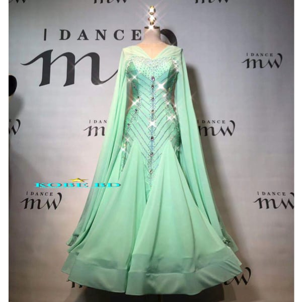 オーダー 社交ダンスドレス】I DANCE MW 商品番号 2350 A（ミント