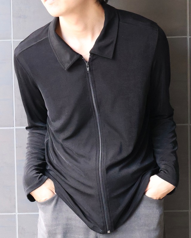 zip up nylon shirt