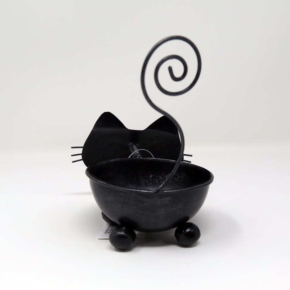 猫アクセサリートレイ(おとぼけクロネコ) | マスノヤ衣料品店