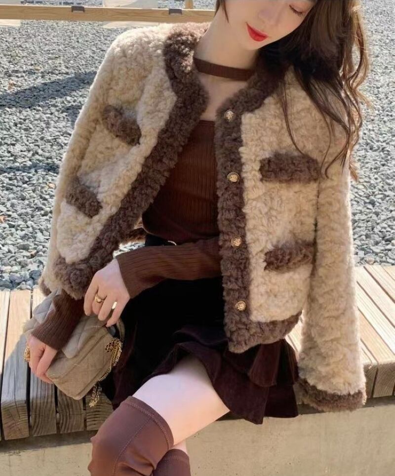 韓国セレクトショップ ショート丈ファーコート 楽天市場】韓国 ファー