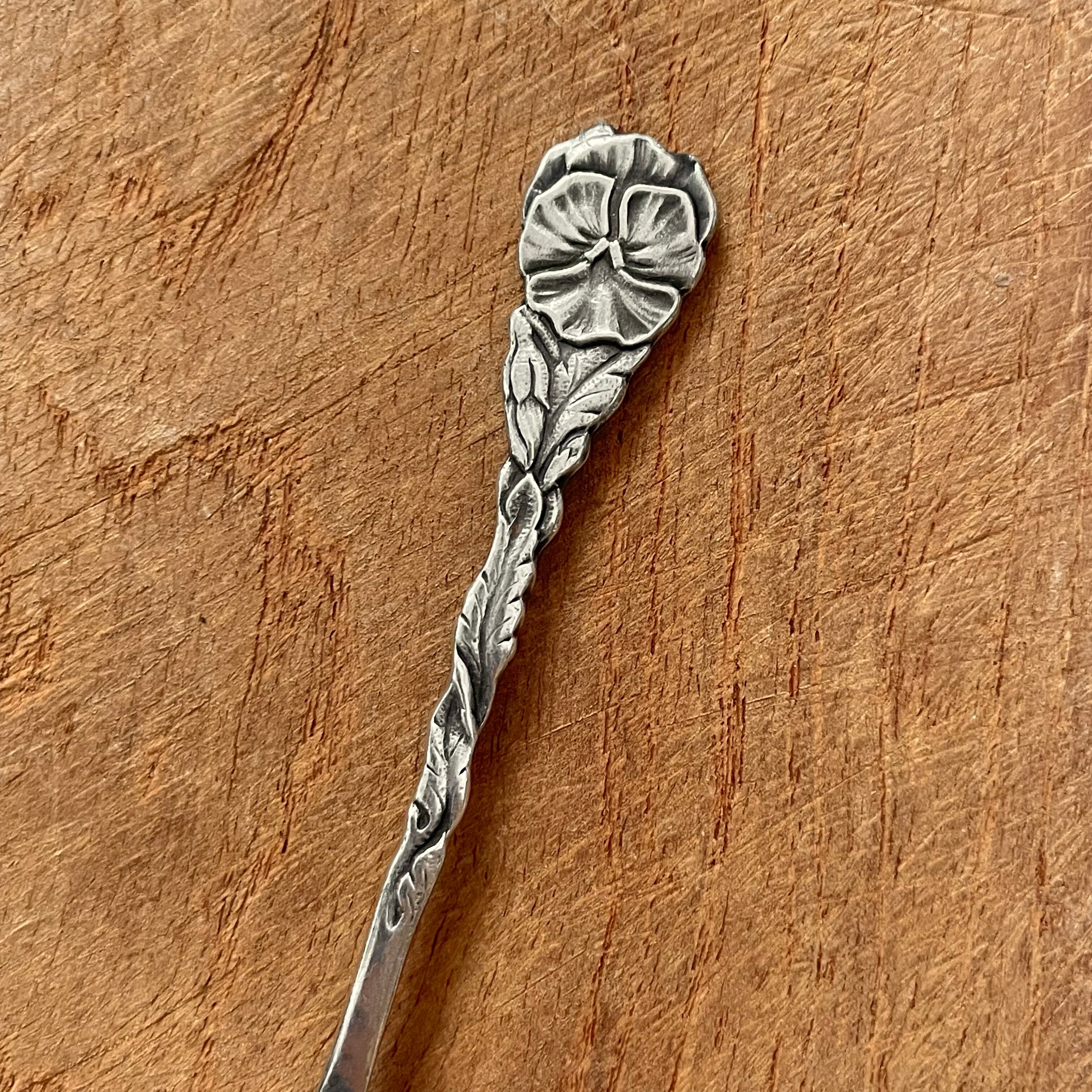 花模様のティースプーン12