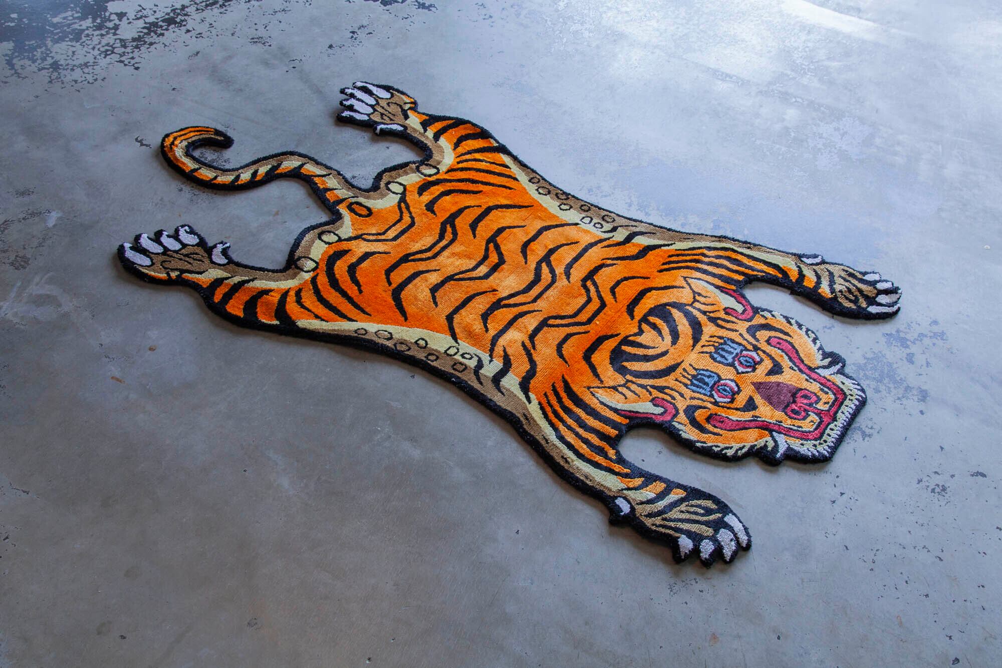 Tibetan Tiger Rug 《Mサイズ•シルク023》チベタンタイガーラグ