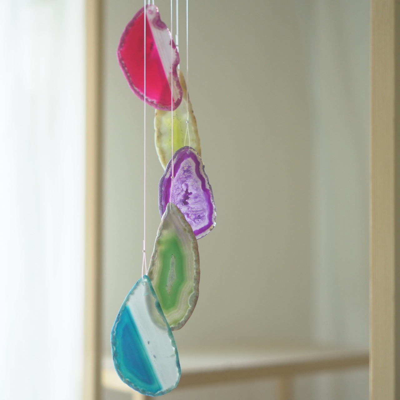 Clear Rainbow 18 - アゲートヒーリングチャイム / Agate Sun Catcher Wind Chime 630