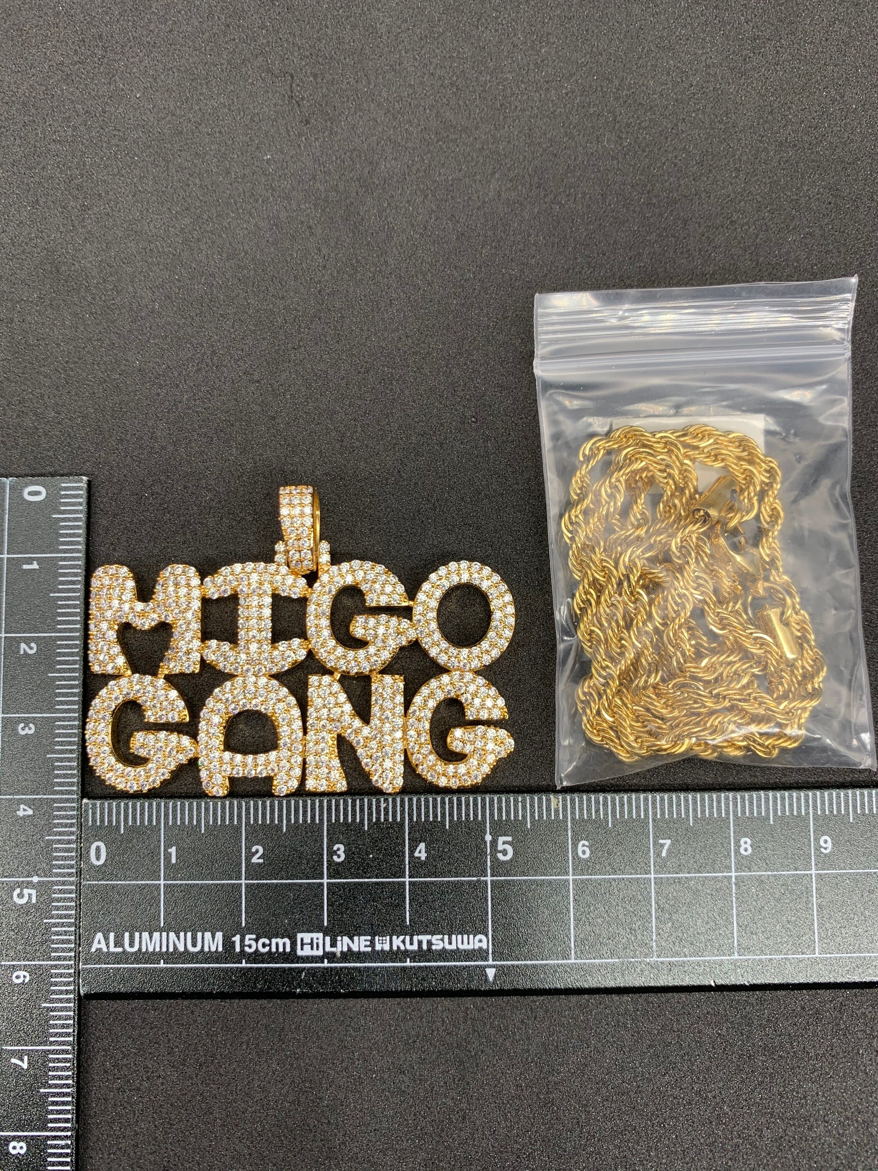 migos ミーゴス Gang ヒップホップ ブリンブリン ネックレス migos ミーゴス Gang ヒップホップ ブリンブリン ネックレス