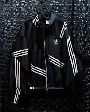 【ÆIEM】Special “original re:make” vintage patch work design High-neck track jacket