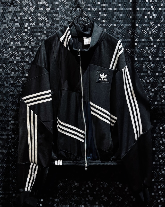 【ÆIEM】Special “original re:make” vintage patch work design High-neck track jacket