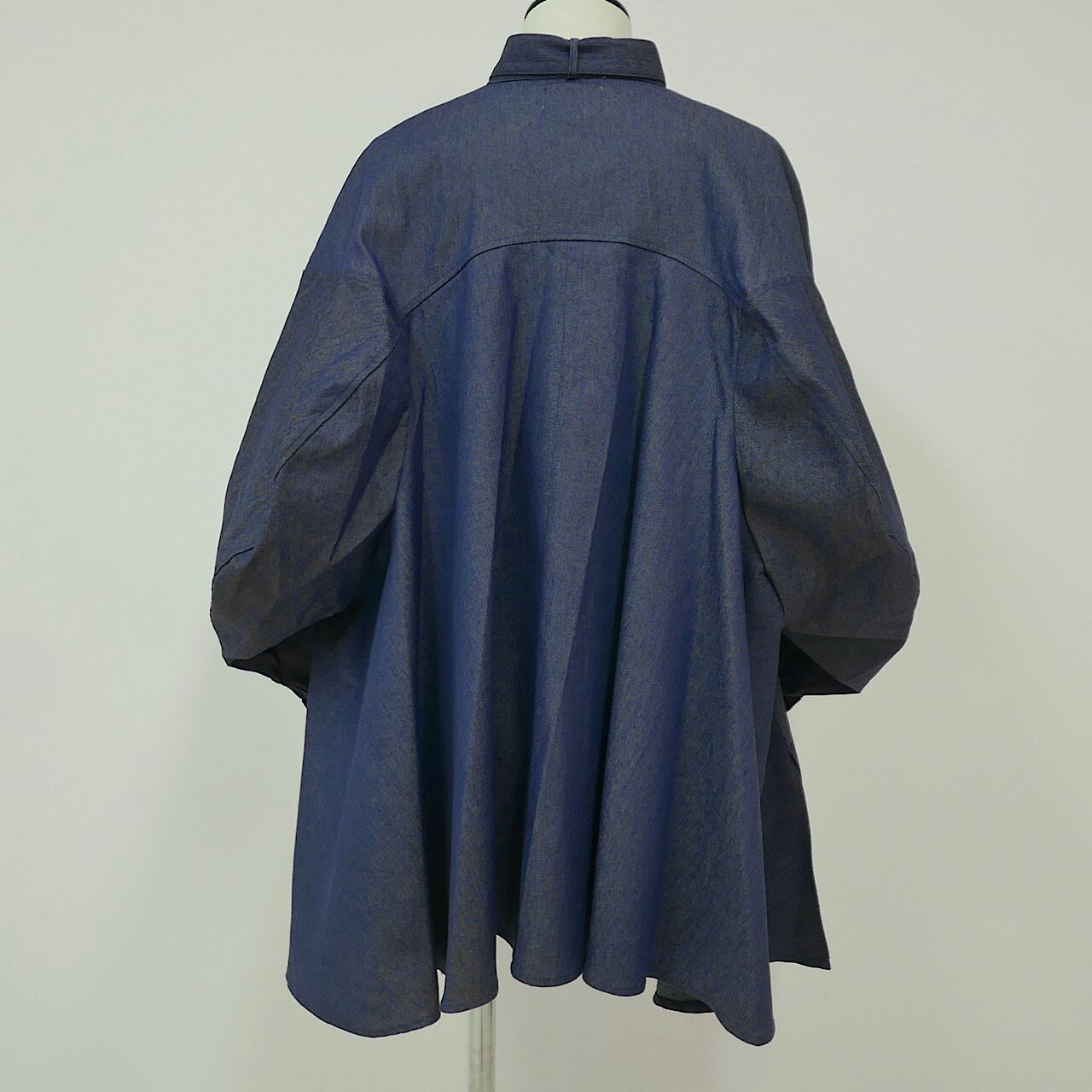 ボウタイデニムブラウス(インディゴ) | LINKABLE