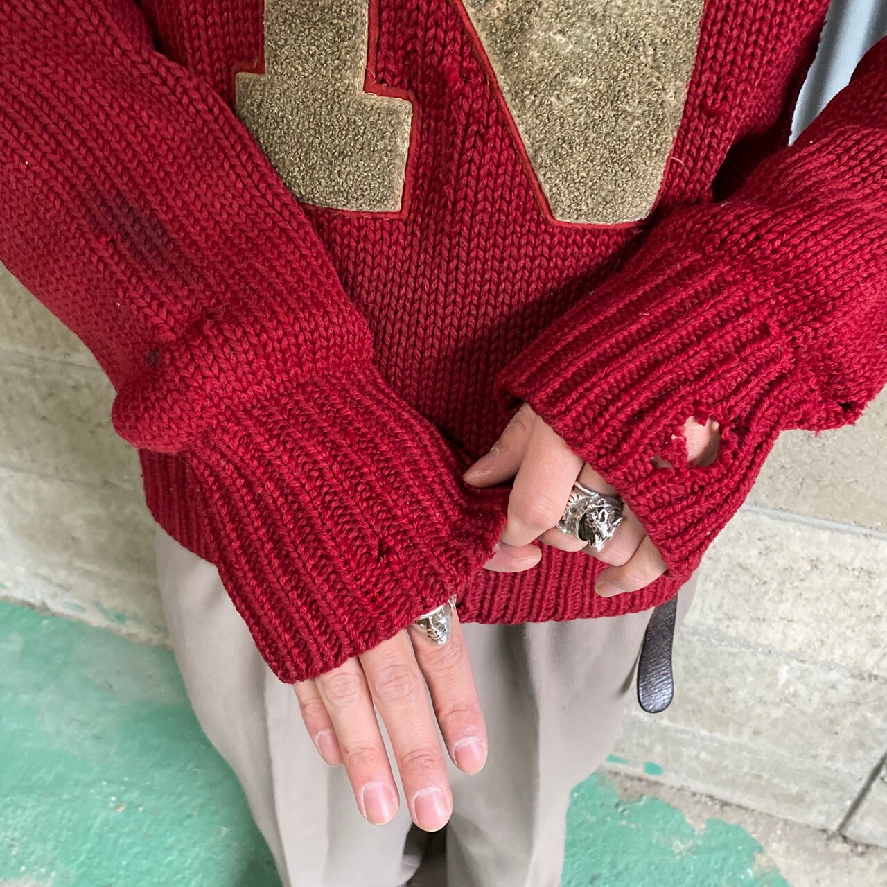 40s〜LOWE & CAMPBELL レタードカーディガン