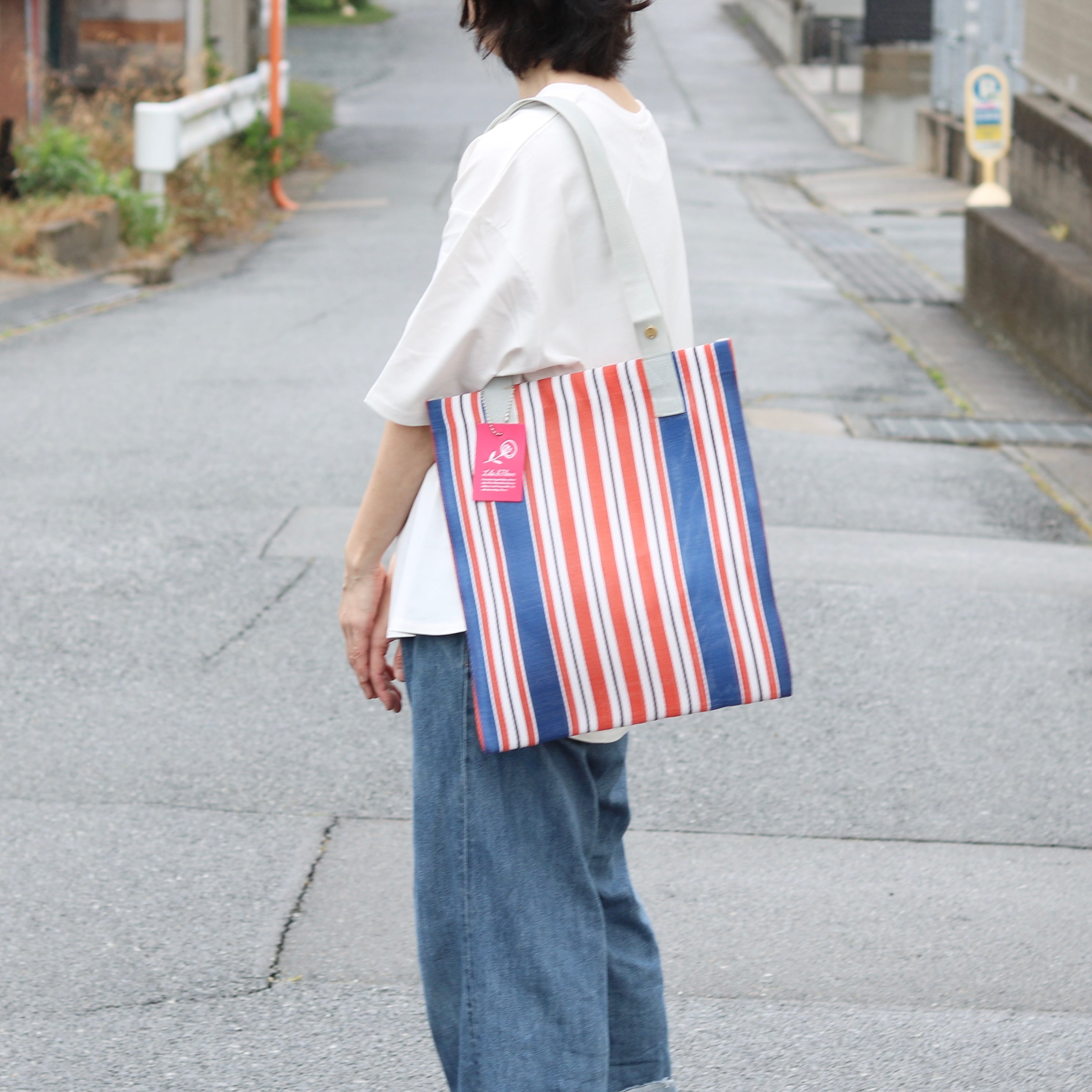 Lila&Fleur ストライプ トートバッグ | Zakka so-la