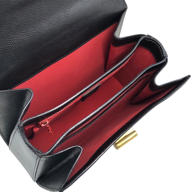 CELINE セリーヌ ハンドバッグ ブラック ターンロック ロゴ レザー 2way vintage ヴィンテージ オールド 2jnyiv