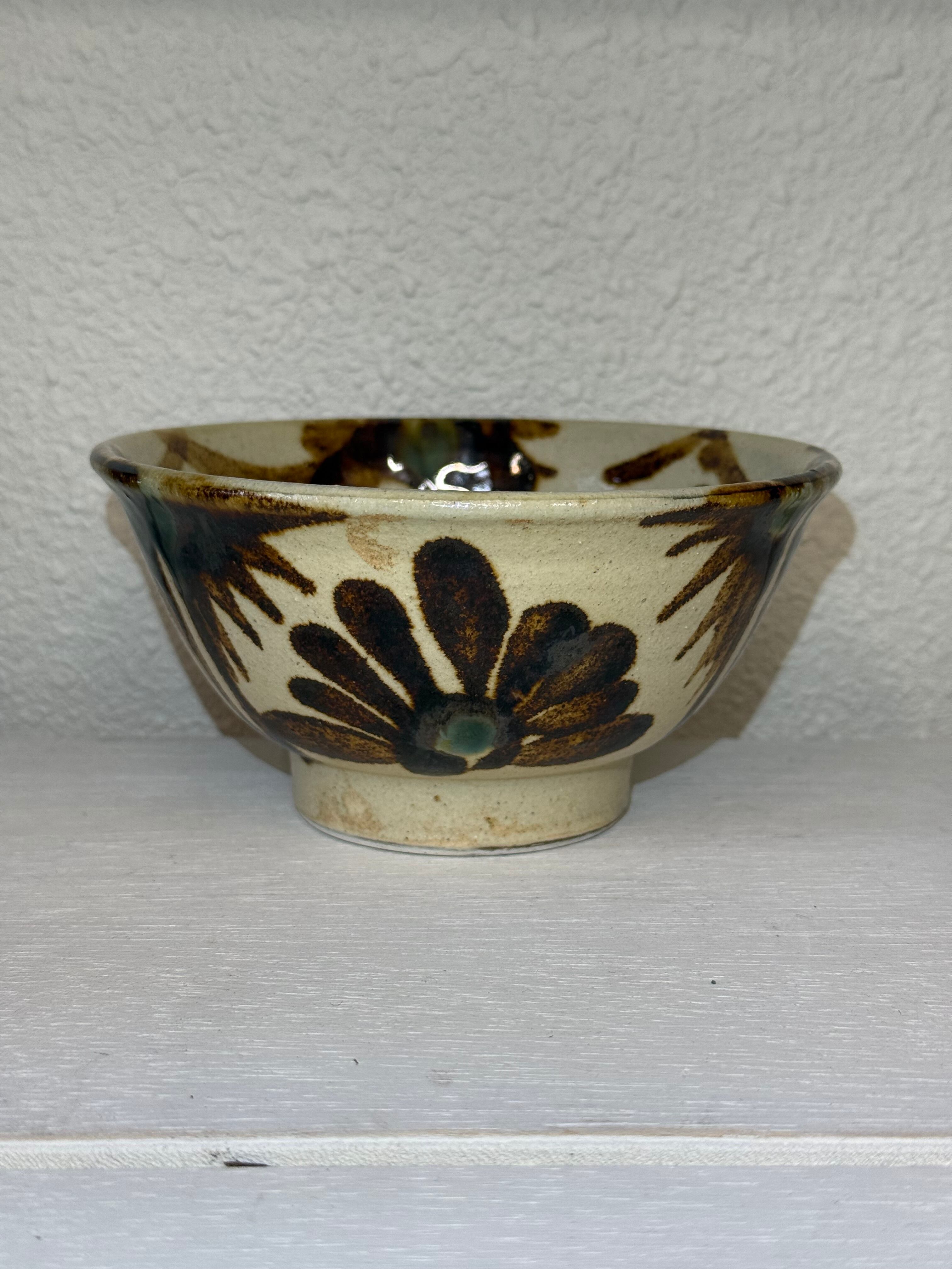 横田屋窯 4.5寸マカイ 唐草 飴