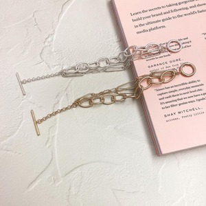 layer ringchain bracelet