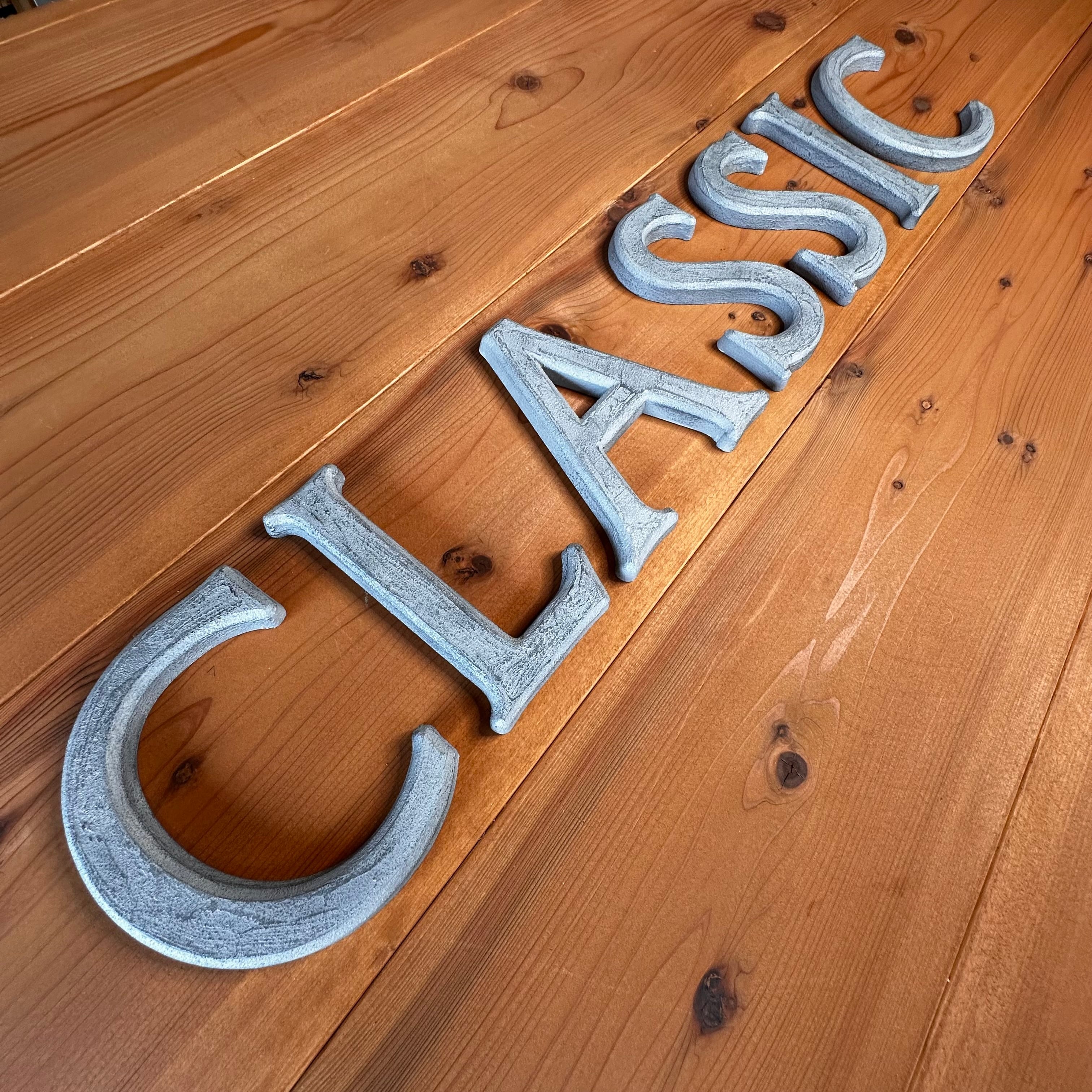 切文字 立体文字 カルプ文字 モルタル エイジング | sign store SIGNAL