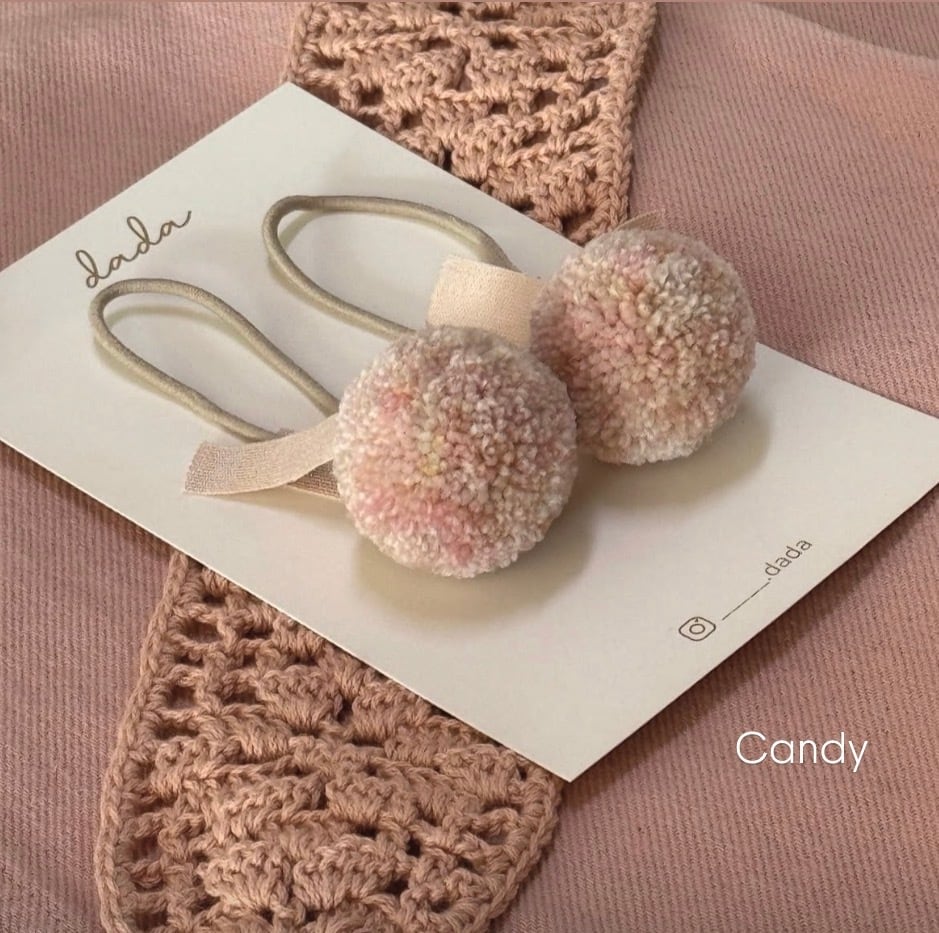 【dada.】pompom tie25 (1ea)