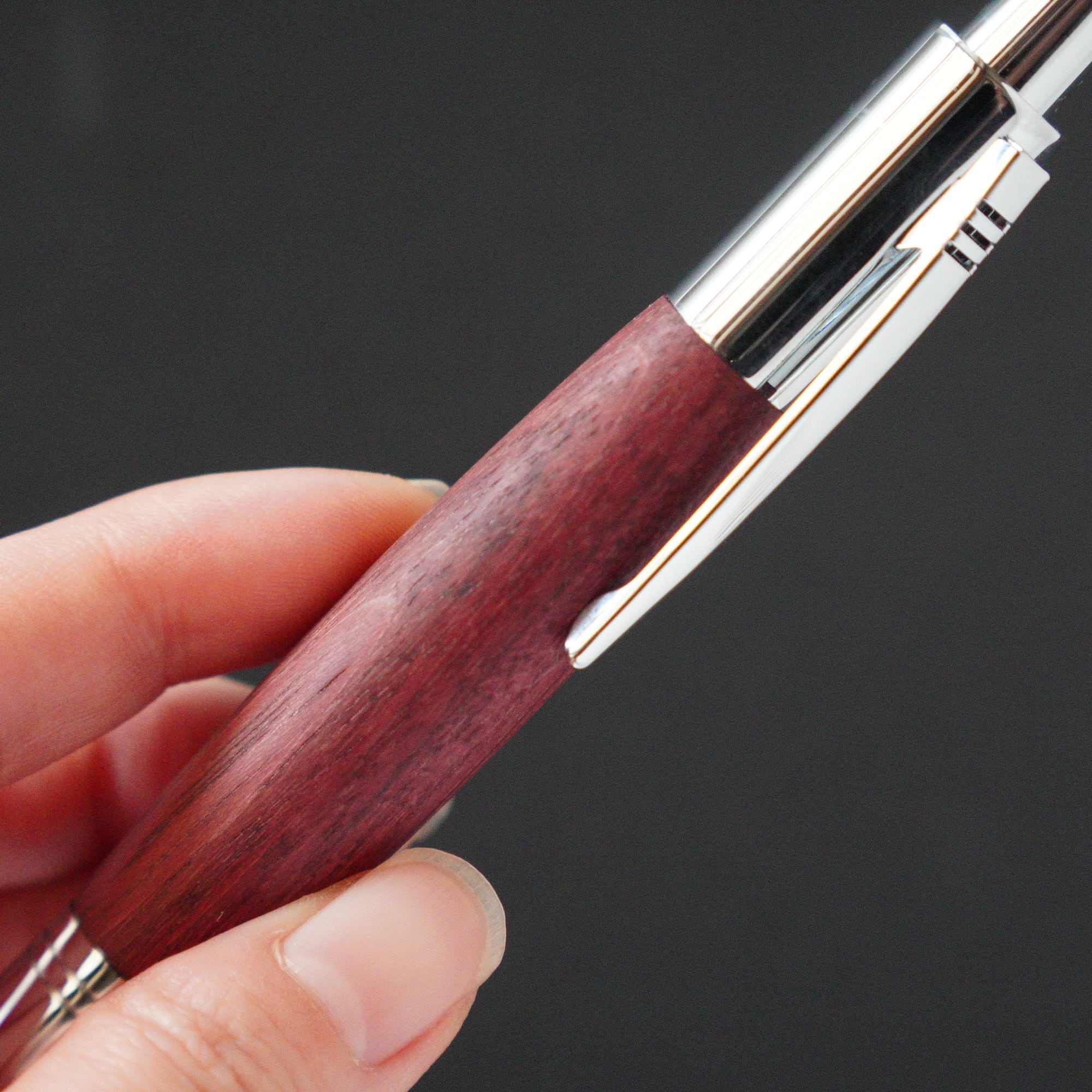 パープルハート ボールペン | Purple heart twist pen | キャムズクラフト