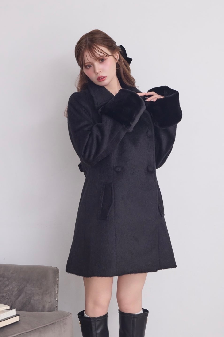 shaggy middle coat | Désir et Raison