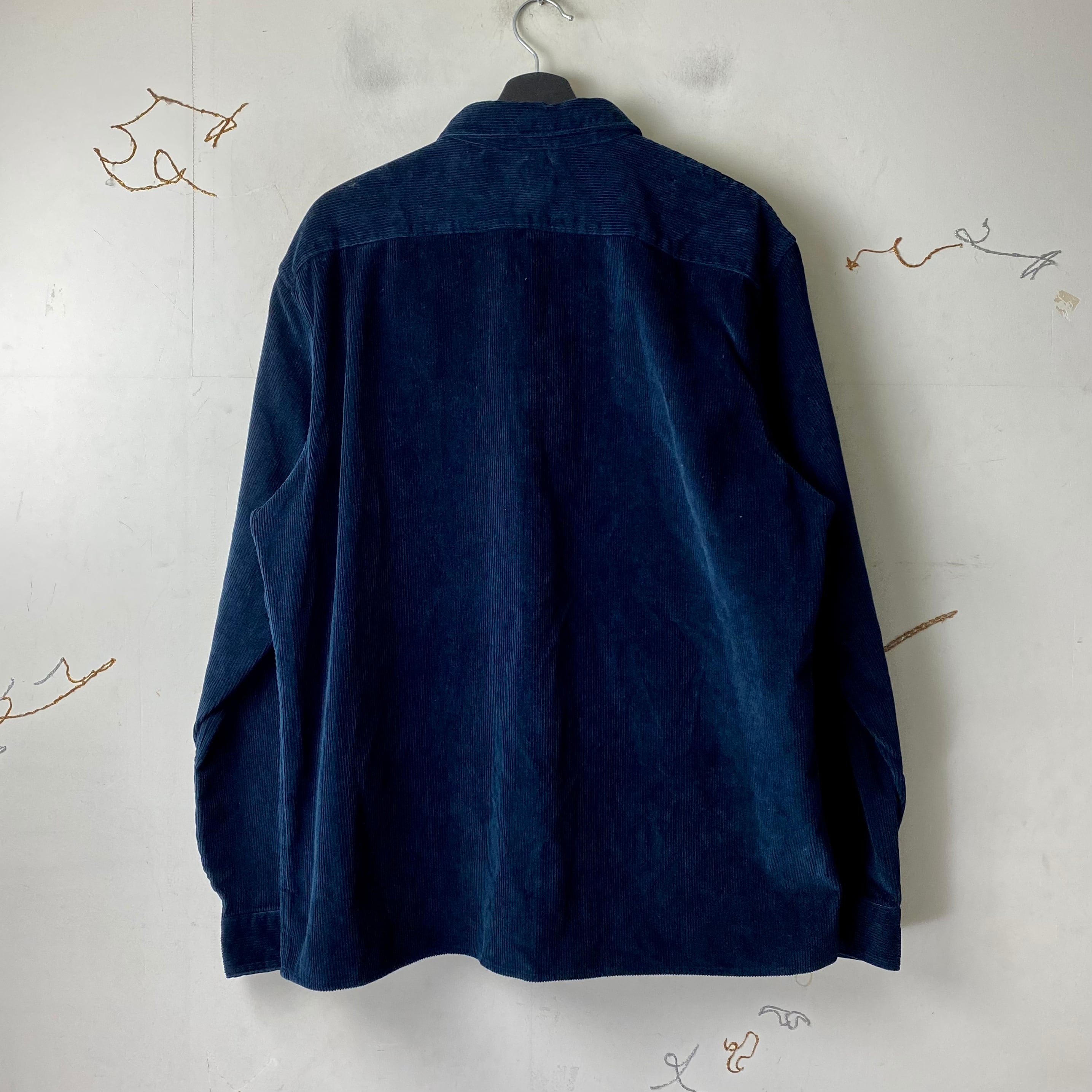 POLO RALPH LAUREN navy corduroy zip-up shirt | NOIR ONLINE POLO RALPH LAUREN navy corduroy zip-up shirt | NOIR ONLINE