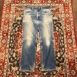 80s Wrangler USA製 ヴィンテージ デニムパンツ ウエスタン インディゴ IDEALジップ カウボーイ アメカジ ブーツカット グランジ W34