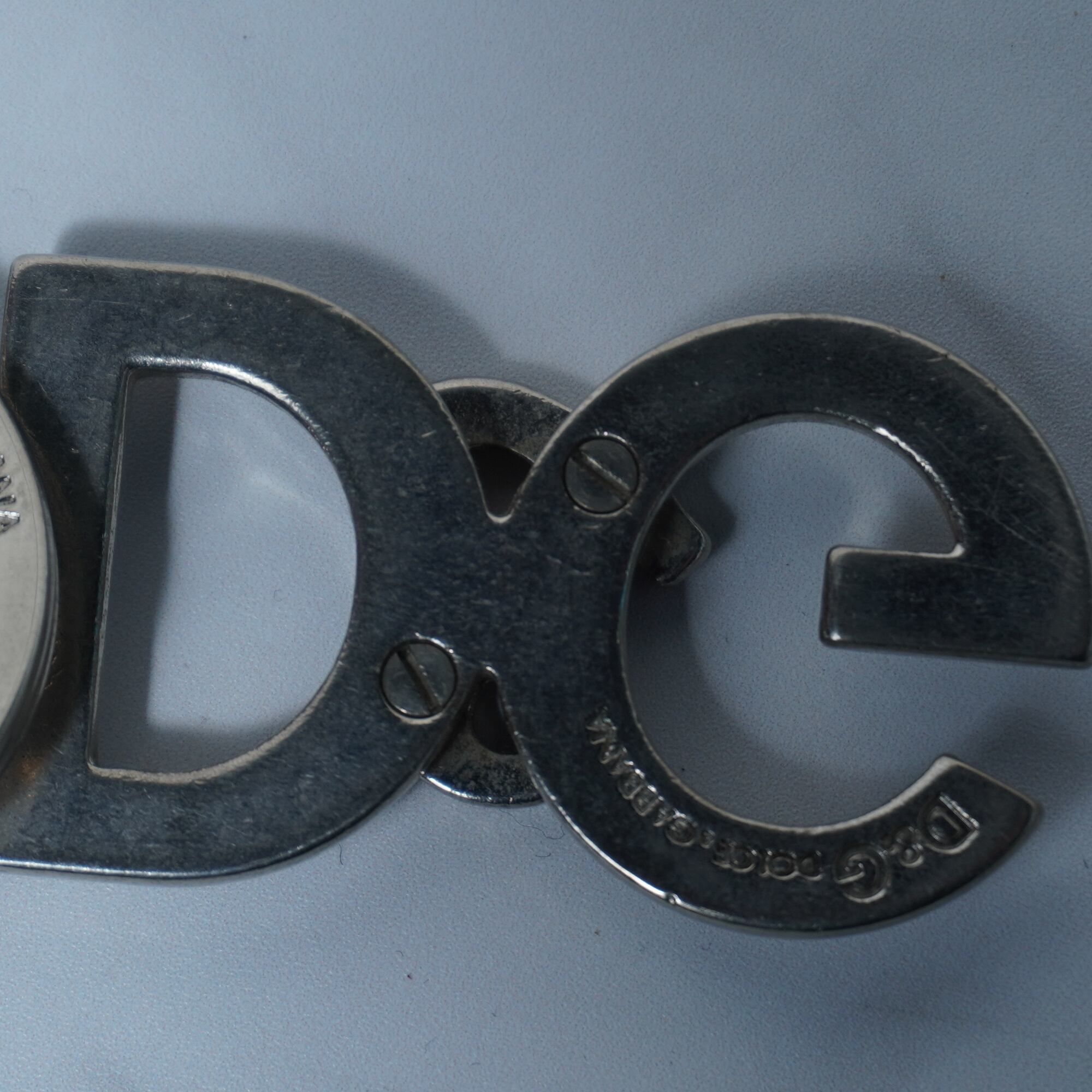 DOLCE＆GABBANA】ドルチェ＆ガッバーナ D&Gロゴキーホルダー silver